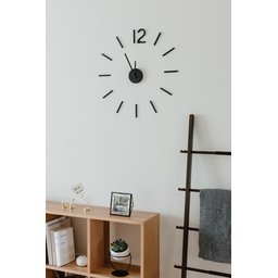 BLINK - RELÓGIO DE PAREDE MINIMALISTA PRETO - 5