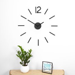 BLINK - RELÓGIO DE PAREDE MINIMALISTA PRETO - 2