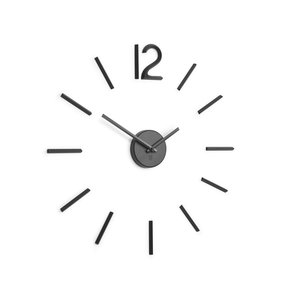 BLINK - RELÓGIO DE PAREDE MINIMALISTA PRETO