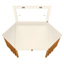 Ver imagem 5 de Penteadeira Camarim de Canto com Espelho 1 Gaveta Glitter Cinamomo Off White Albatroz
