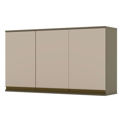 Armário Aéreo Évelin 3 Portas 120 Cm Duna Cristal – Henn