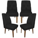Ver imagem 1 de Cadeira Sala de Jantar Kit 4 Maria Corino Preto - Majú Decor