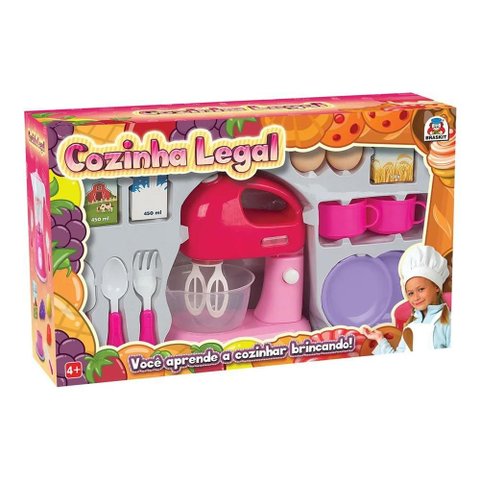 Cozinha Legal Batedeira Acende Luz e Batedor Gira de Verdade 8408 Braskit