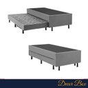 Ver imagem 3 de Cama Box Solteiro com Auxiliar 88x188 Reforçada Suede Cinza