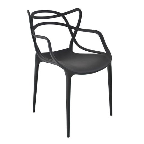 Cadeira de Jantar Allegra - Preta Preto