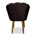 Ver imagem 4 de Kit 4 Cadeiras Flor para Quarto Penteadeira - Balaqui Decor Cor:marrom
