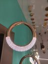 Ver imagem 1 de Pendente Aro Rose Gold Detalhe Acrílico 20cm Led 5W 3000K Bivolt PARIS LUZ