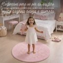 Ver imagem 2 de Tapete Redondo Infantil Rosa Bebê Antiderrapante Milano Soft:1.00m
