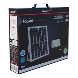 Led Refletor Avant Solare Controle Sensor Presença 40w 6500k - 3