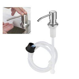 Dispenser Sabao Liquido Detergente Mangueira Pia Cuba Cozinha Banheiro Multiuso Bico Dosador Embutir - 1