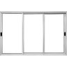 Vitro de Aluminio 3 Folhas Móveis sem Grade Linha Modular:1,00 X 1,50/branco - 1