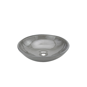 Cuba de Vidro 350mm Cinza Chumbo - Construmarcas