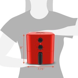 Elite Gourmet Eaf-3218r Air Fryer Elétrica 1.1qt Vermelha - 6