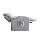 Ver imagem 1 de Poltrona Papai com Porta Copo Reclinável Massageador Courino:cinza