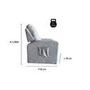 Ver imagem 5 de Poltrona Papai com Porta Copo Reclinável Massageador Courino:cinza