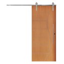 Ver imagem 2 de Porta Correr 12 Trilho Soft Aparente Puxador Tubo 60cm 92cm x 210cm Esquerdo Belíssima Rodam Branco
