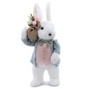 Ver imagem 1 de Coelhos Decorativos com Cesta Branco e Azul e Rosa (doce Vício) - 2 Un