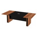 Ver imagem 6 de Mesa de Reunião Diretoria - 2,40x1,20M - Workstart - Nogal Sevilha/Preto - 22012