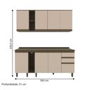 Ver imagem 4 de Cozinha Completa Connect 8 Portas 2 Gavetas 100% Mdf Ce809 Duna/cristai - Henn
