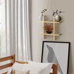 Sofá Cama Vintage Enjoy Mona em Madeira Rústica Branco Acompanha Nicho - Branco - 2