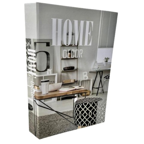 Decoração sala quarto livro caixa fake home decor moderno