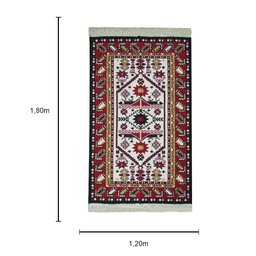 Tapete para Quarto Sala Escritório Turco Kilim Dupla Face - 120x180cm - 4