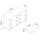 Ver imagem 3 de Cômoda Amazonas 6 Gavetas Alecrim - Panorama Móveis
