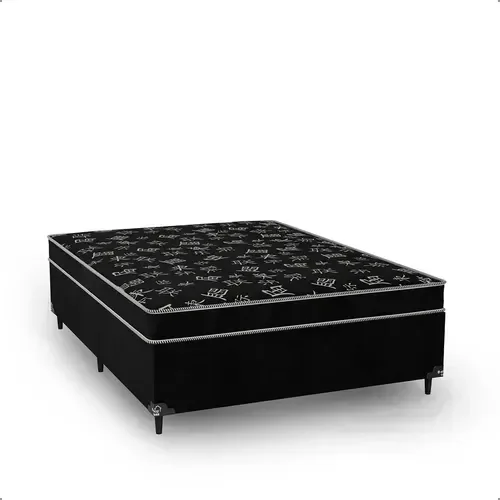 Ver imagem 6 de Cama Box Viúva Conjugado Ortopédico 128x188cm Cores Suede Preto