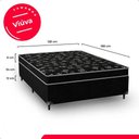 Ver imagem 4 de Cama Box Viúva Conjugado Ortopédico 128x188cm Cores Suede Preto