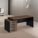 Ver imagem 3 de Mesa Presidente Reta 1,92x70m + Gaveteiro Pe 40mm + Nicho Atacadao Dos Moveis