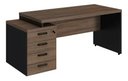 Ver imagem 2 de Mesa Presidente Reta 1,92x70m + Gaveteiro Pe 40mm + Nicho Atacadao Dos Moveis