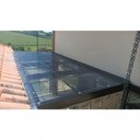 Ver imagem 2 de Telha de Policarbonato Greca Fumê Resistente Ao Impacto Proteção UV Flexível Cinza