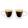 Conjunto 2 Xícaras Café Parede Dupla Vidro Borossilicato Modern 80ml - Lyor - 1