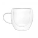 Ver imagem 4 de Conjunto 2 Xícaras Café Parede Dupla Vidro Borossilicato Modern 80ml - Lyor