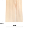 Tabua Madeira Pinus Aparelhada 18 mm - 60 x 40 cm - 2