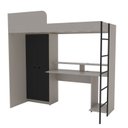 Ver imagem 7 de Cama Suspensa Multifuncional com Mesa Gamer 2 Portas Konza