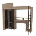 Ver imagem 5 de Cama Suspensa Multifuncional com Mesa Gamer 2 Portas Konza