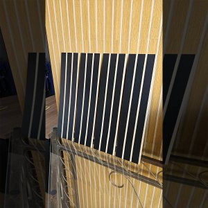 Kit 20 Unidades - Revestimento Ripado Placa Mdf Painel Decorativo 45 X 11 Cm:preto