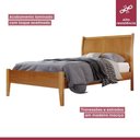 Ver mais imagens de Cama Solteiro Classic 90cm Amêndoa Mel Josandro Cor:amêndoa Mel