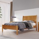 Ver imagem 1 de Cama Solteiro Classic 90cm Amêndoa Mel Josandro Cor:amêndoa Mel