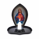 Ver imagem 1 de Porta Vela de Metal Sagrado Coração de Jesus Luz Divina FORNECEDOR 12 31201SCJ