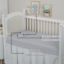 Ver imagem 5 de Kit Par Fronhas Bebê Berço Percal 300 Fios Menino Menina 100% Algodão:cinza