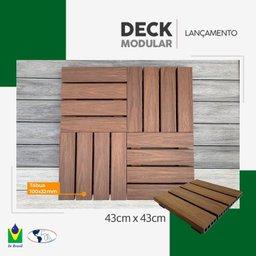 Deck Modular 43x43cm Texturizado In Brasil - 3