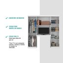 Ver imagem 6 de Guarda Roupa Casal 6 Portas Montagem Flex Branco Carraro