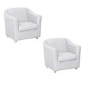 Ver imagem 1 de Kit 02 Poltronas Para Decoração Recepção Clinica Consultório Sala de Espera Tilla - TWDECORA:Corino