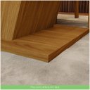 Ver imagem 5 de Conjunto Sala De Jantar Mesa 120cm 4 Cadeiras Lupita Casa 812 Nature Off White E Linho