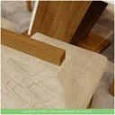 Ver imagem 3 de Conjunto Sala De Jantar Mesa 120cm 4 Cadeiras Lupita Casa 812 Nature Off White E Linho
