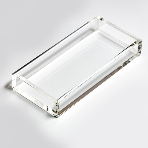 Bandeja Acrílico Lisa Baixa 6mm 30x20x4cm