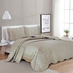 Colcha King Size Satin 260x280 Camesa - 1