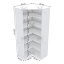 Ver imagem 2 de MÓDULO CLOSET CANTO A2,20 M304.B (PRATELEIRAS PARA LOJA OU CLOST) MUNDI MOVEIS